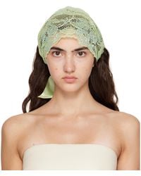 MERRMA - Ssense Exclusive Lace Bandeau Headband - Lyst