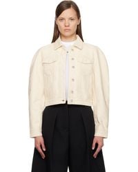 Jacquemus - Off- 'The Ovalo De-Nîmes' Denim Jacket - Lyst