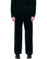 Acne Studios - Green Relaxed-fit Trousers - Lyst