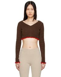 Jacquemus - Brown & Red 'la Maille Santon' Sweater - Lyst