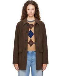 DUNST - Lily Half Faux-Suede Jacket - Lyst