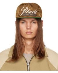 Rhude - Brown 'sports Club' Cap - Lyst