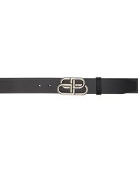 Balenciaga - Black Bb Extra Large Belt - Lyst