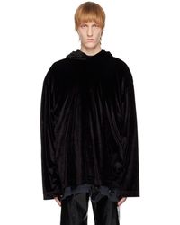 Balenciaga - Pull à capuche surdimensionné noir - Lyst