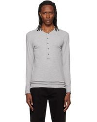 Tom Ford - Cotton Henley - Lyst