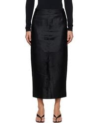 Nour Hammour - Elisse Long Pencil Ponyhair Skirt - Lyst