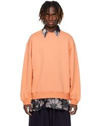 メンズ Dries Van Noten グレー ドロップショルダー ポロシャツ