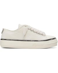Represent - Off- Rep-Cap Distressed Leather Sneakers - Lyst