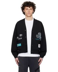 Aape By A Bathing Ape - Cardigan Noir À Logos - Lyst