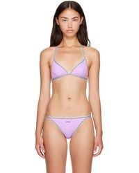 Versace - Greca Bikini Top - Lyst