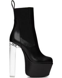 Rick Owens - Black Leather Boots - Lyst