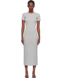 Marine Serre - Moon Logo Ribbed Jersey Tube Maxi Dress - Lyst
