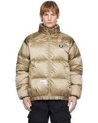 Aape By A Bathing Ape - 'Aape Now' Moonface Logo Zip-Up Down Jacket - Lyst