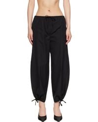 TOTEME - Drawstring Cotton Trousers - Lyst
