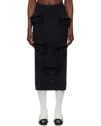 Moschino - Multi Collars Knitted Midi Skirt - Lyst