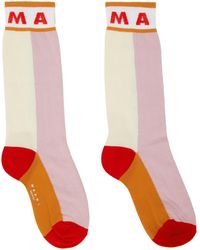 Marni - Multicolor Colorblock Socks - Lyst