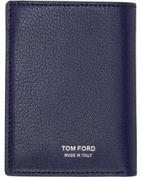 Tom Ford - Elongated T Line Folding Card Holder - Lyst