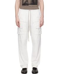 Rick Owens - Off- Temple Creatch Drawstring Cargo Pants - Lyst