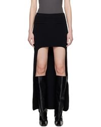 Courreges - Circle Edged Long Knit Midi Skirt - Lyst