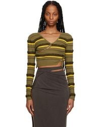 Jacquemus - Green Le Raphia 'le Cardigan Tordu' Cardigan - Lyst