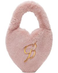 Blumarine - Pink Heart-shaped 'b' Monogram Pin Bag - Lyst
