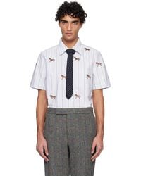 Thom Browne - Straight Fit Short Sleeve Horse Shirt - Lyst