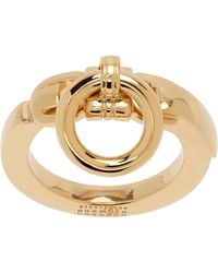 MM6 by Maison Martin Margiela - Object Trouve Minimal Logo Ring - Lyst