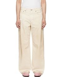 Acne Studios - Off- 1981 U Trafalgar Leather Jeans - Lyst