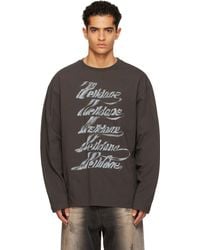 we11done - Se11Done Multi-Logo Long Sleeve T-Shirt - Lyst