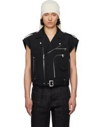 Rick Owens - Hollywood Cropped Jumbo Bauhaus Stooges Vest - Lyst