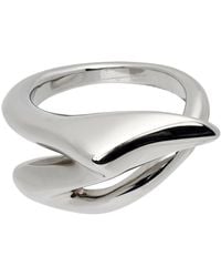 Dries Van Noten Graphic Ring - Metallic
