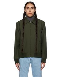 A.P.C. - . Green Sutherland Brodé Jacket - Lyst