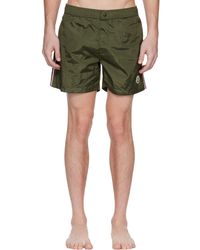Moncler - Khaki Archivio Urban Swim Shorts - Lyst