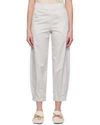 MM by Max Mara - Pantalon candela blanc cassé - Lyst