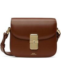 A.P.C. - . Brown Small Grace Bag - Lyst