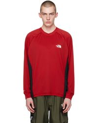 Undercover - T-shirt à manches longues rouge et noir édition the north face - soukuu - Lyst