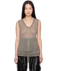 Rick Owens - Hollywood V Neck Sl Tank Top - Lyst