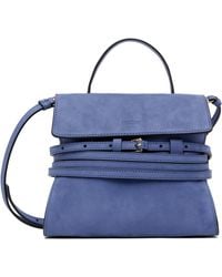 Moschino - 'Tie Me' Suede Small Bag - Lyst