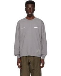 Yohji Yamamoto - T-shirt à manches longues gris édition neighborhood - Lyst