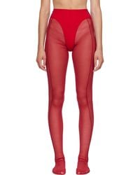 Mugler - Re/edit Pantyhose Tights - Lyst