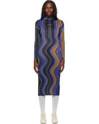 Pleats Please Issey Miyake - Warp Maxi Dress - Lyst