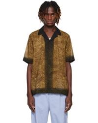 Dries Van Noten - Tan Boxy Cotton Shirt - Lyst