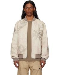 Dries Van Noten - Off- & Floral Reversible Bomber Jacket - Lyst