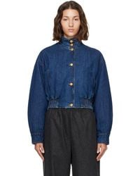 Jil Sander - Denim Padded Blouson Jacket - Lyst