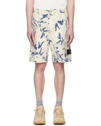 Stone Island - オフホワイト Bermuda Comfort カーゴショートパンツ - Lyst