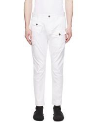 DSquared² - Dsqua2 pantalon cargo sexy blanc - Lyst