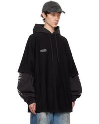 Vetements Fuck Inside-out Sweatshirt Hoodie in Black for Men Vetements Fuck Inside-out Sweatshirt Hoodie in Black for Men