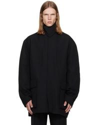 Rick Owens - Tower Collared Mac Coat - Lyst