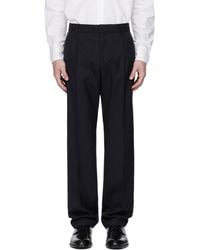 BOSS - Relaxed-Fit Melange Virgin Wool Trousers - Lyst