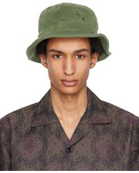 Needles - Green Embroidered Bucket Hat - Lyst